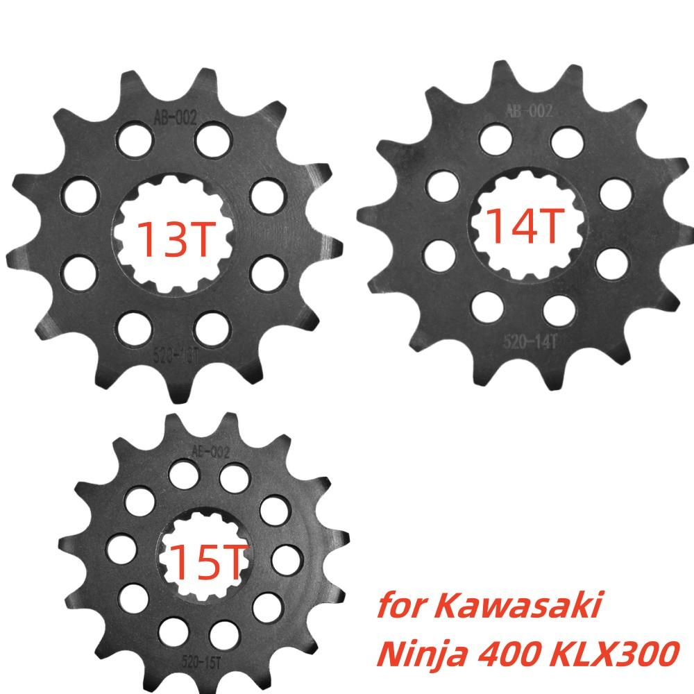 1pc 520 13T 14T 15T Motor Front Sprocket Gear Staring Wheel Cam For Kawasaki Ninja 400 KLX300 KLX300A KLX 300 Ninja400