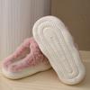 Cixi cotton slippers for autumn and winter new couples non-slip thickened bottom plush warm cotton drag for winter