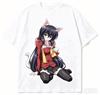 Omamori Himari Cotton T-shirt 2026 New Model Shirt Personality Clothes Year Round Clothing Short Streetwear Sleeves High Quality