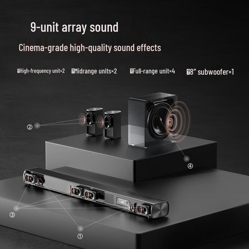 System kina domowego F&D HT-500DA Dolby Atmos 5.1 wtyczka CN (adapter w zestawie)