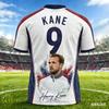 Harry Kane Sommer 3D-Druck Bestickte Familienkleidung Fußballtrikot T-Shirt - Schnelltrocknend Atmungsaktiv Geeignet zum Tragen