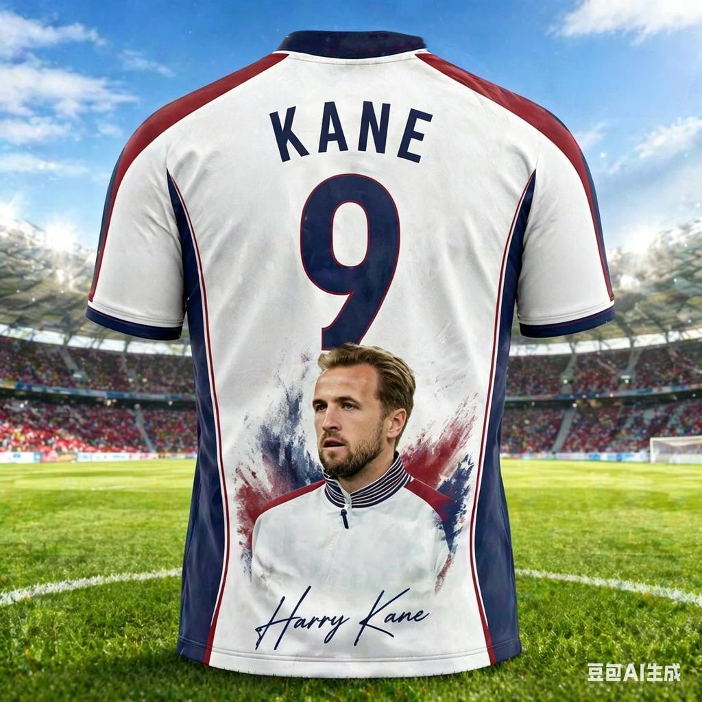 Harry Kane Sommer 3D-Druck Bestickte Familienkleidung Fußballtrikot T-Shirt - Schnelltrocknend Atmungsaktiv Geeignet zum Tragen