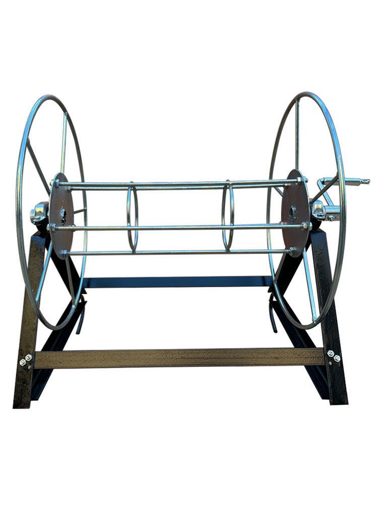 Jordbruksslangvinda & Elektrisk Reputläggningsställ med Armeringsjärnslager