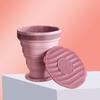 With Removable Handle Silicone Folding Cups Heat Safe Collapsible Silicone Cup  Outdoor
