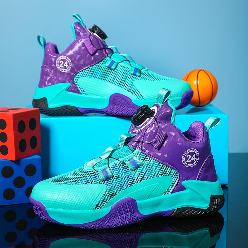 New Kids Men Basketball Shoes Street Basketball Boots Train Athletes Waterproof Luxury Boys Cushion Breathable Sports Sneakers