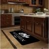 Kitchen Utensil Long Floor Mat Set Vintage Tableware Pattern Thick Anti Slip Runner Carpet for Home Kitchen