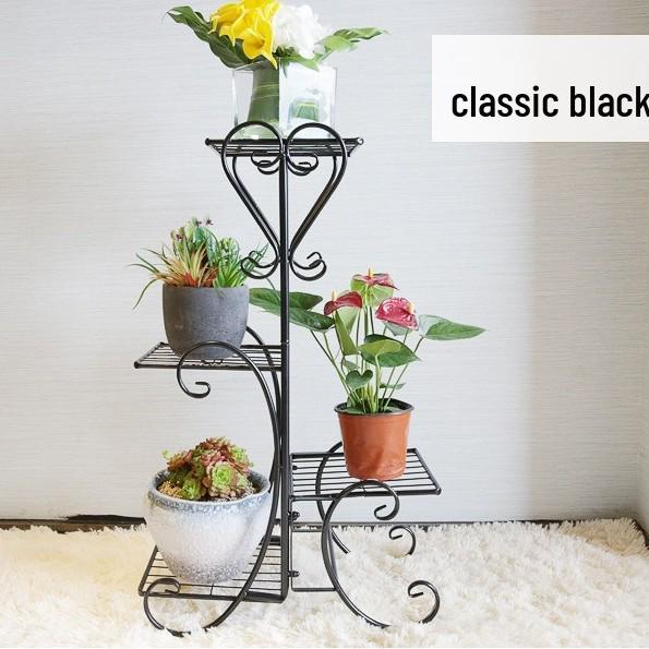 

Многоярусная кованая железная подставка для цветов потос для декора внутреннего балкона и гостиной. Five-layer Stand