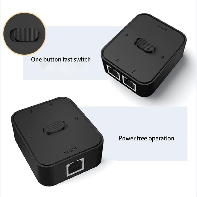 2-Port 10/100/1000Mbps Netzwerk RJ45 LAN CAT6 Netzwerk-Switch für Switch