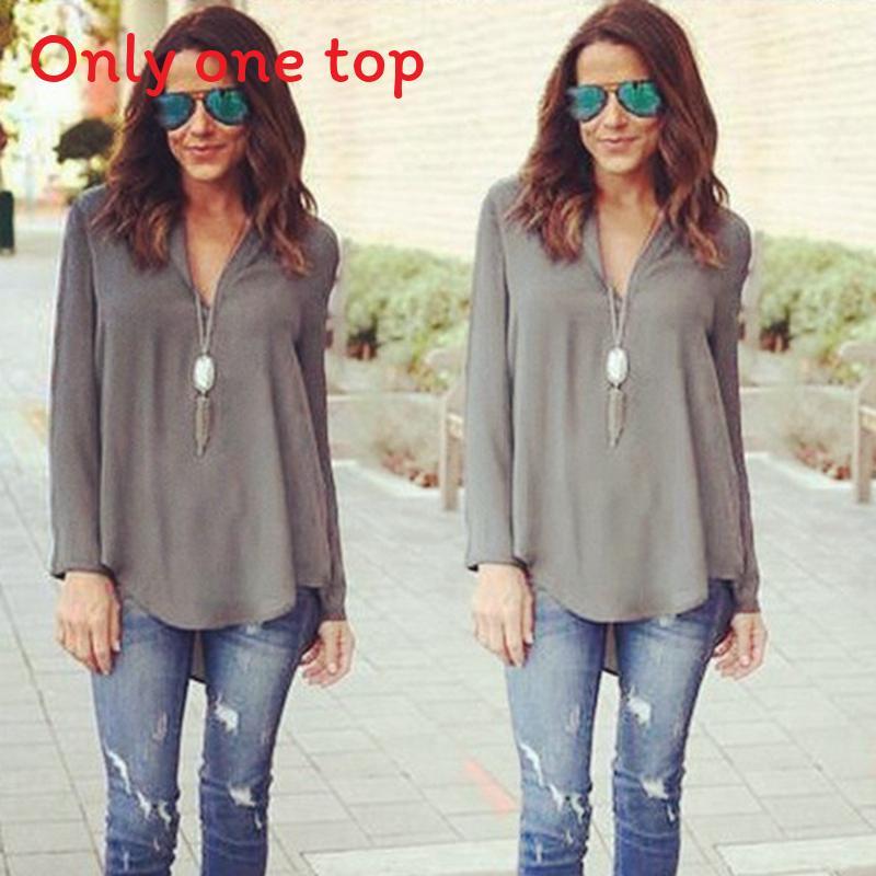 Womens Summer Cotton Linen Loose Fit Vneck Tops For Casual Wear