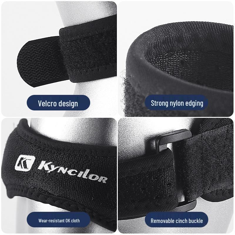 Breathable Compression Patella Strap: Anti-Slip, Shock-Absorbing Knee Protector for Running