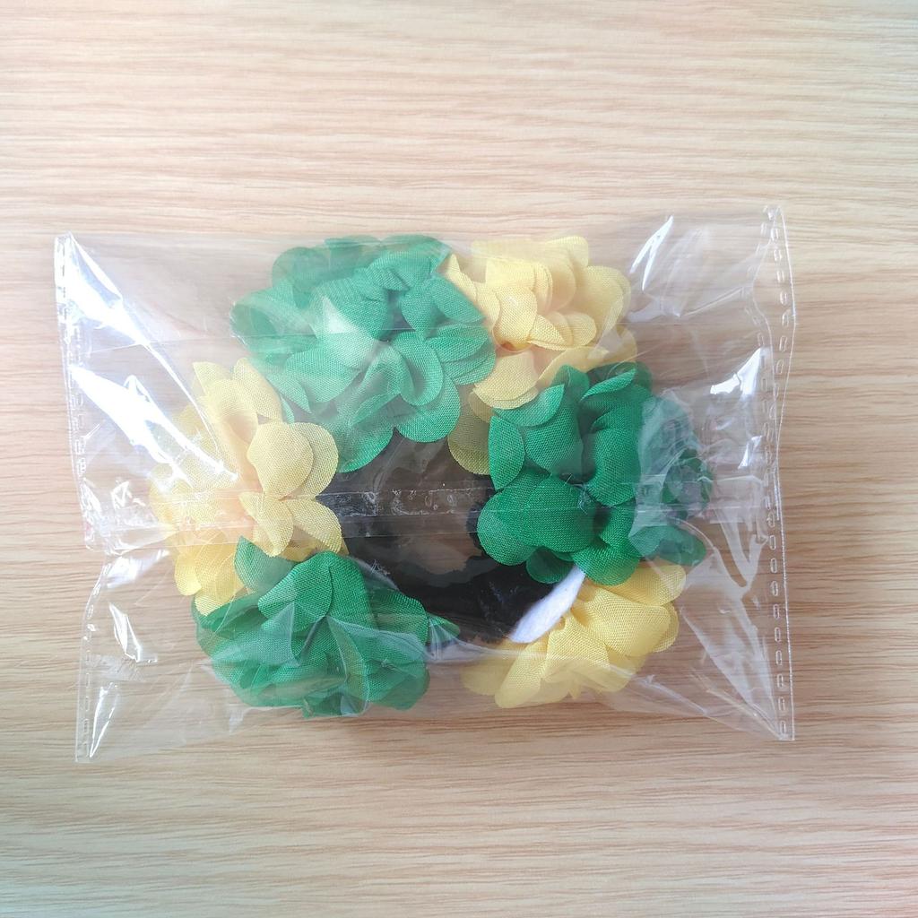 Flower Hair Rope, Ponytail, Headband, Suitable for Carnival Party, Fan Headwear, Big Intestine Circle, Female