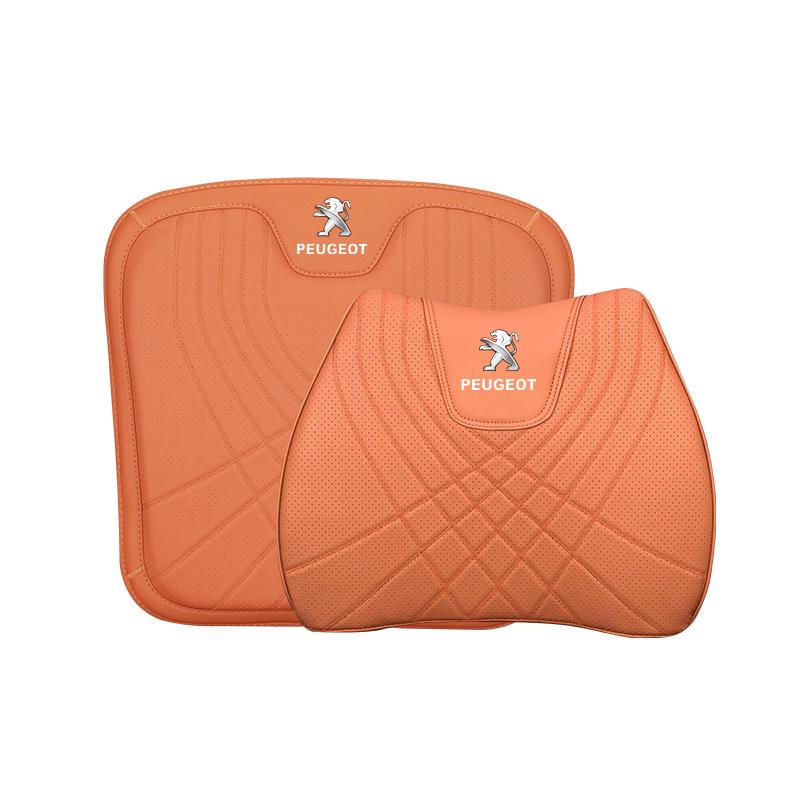 Peugeot Car Seat Cushion & Lumbar Support for 206-308 Models - All-Season Cover