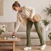 High Waist Ribbed Flared Leggings for Women Slim Fit Stretchy Bootcut Pants with Tummy Control and Butt Lifting Design for Yoga Fitness