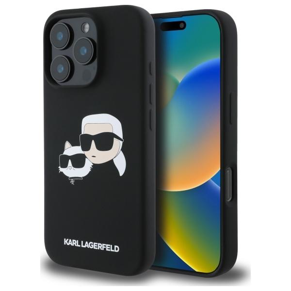 Etui do iPhone 16 Pro Karl Lagerfeld Silicone MagSafe czarne
