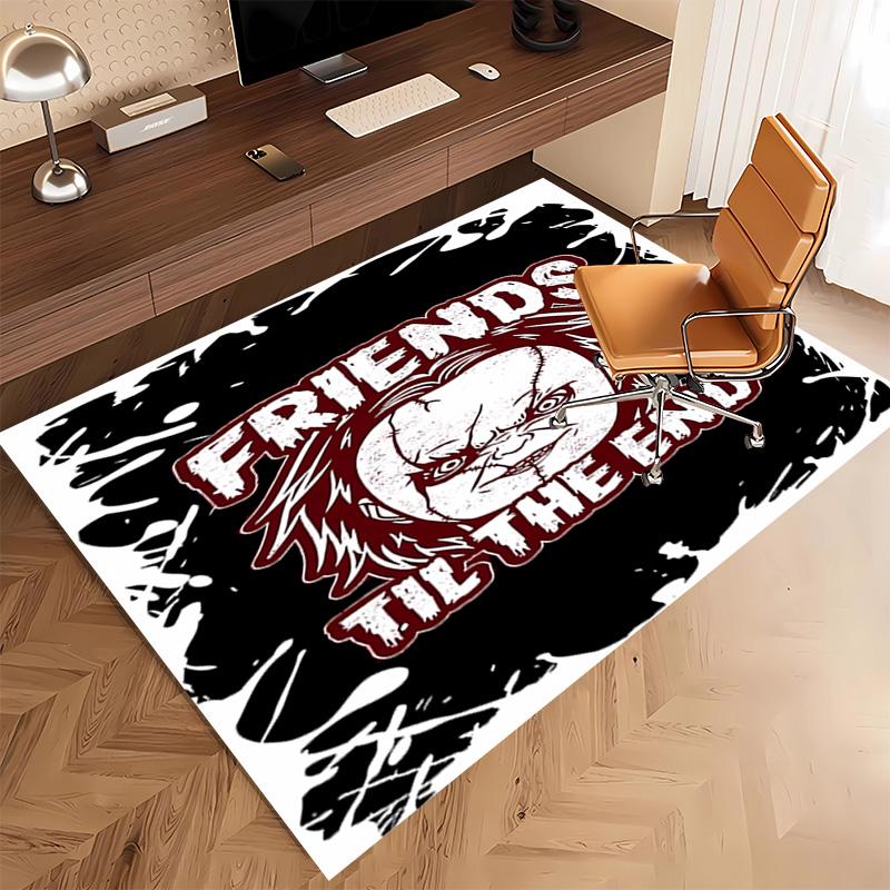 1pc Chucky1 Print Area Rug - Soft, Washable Non-Slip Indoor Mat, Living Room, Home Office Decorative Rug,Office Decorative