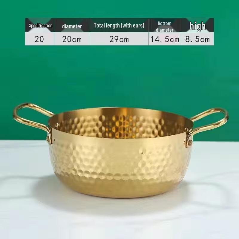 ZISIZ Stainless Steel Ramen Noodle Pot