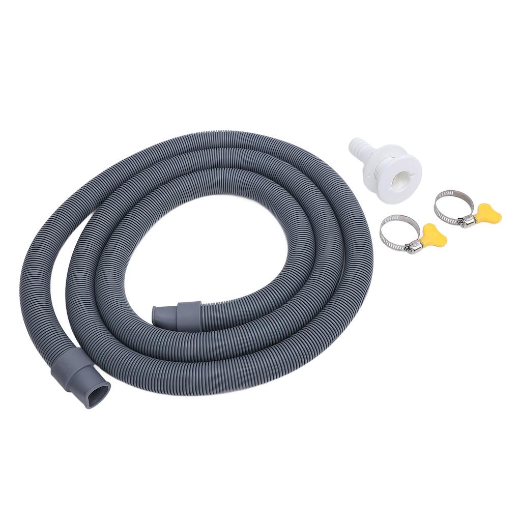 750GPH Bilge Pump Installation Kit Efficient Drainage 0.75in Diameter 6.56ft Bilge Pump Hose with 2 Clamps for Yacht