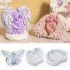 Wing Heart Silicone Candle Molds Butterfly Shape Silicone Molds for Epoxy Resin Candle Soap Chocolate Fondant Molds