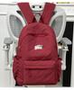 Schoolbag new ins style men's and women's solid color backpack junior high school campus light schoolbag fashionable simple large capacity backpack