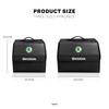 Bolsa Organizadora de Cuero para Coche Caja de Almacenamiento Plegable para Viaje Para Skoda Fabia Superb Yeti Octavia Rapid Kodiaq Kamiq Karoq Derivati Scala