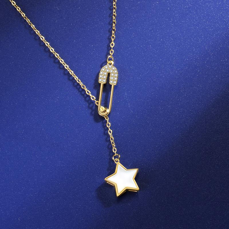 

Ожерелье с кисточками в виде звезды, женская мода, изысканный индивидуальный дизайн, подвеска на ключицу, цепочка для женщин
