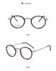 Linde 5805 Oval Titanium and Acetate Fashion Eyeglasses for Women and Men - Retro Business Style