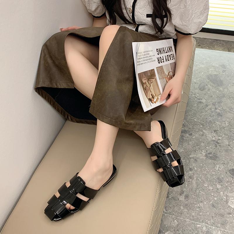 Mode 2025 Mules für Damen Flache Absätze Freizeitschuhe Bequeme Outdoor-Slipper Strandschuhe Sandalen Weiche Sohle Mulles Mujer