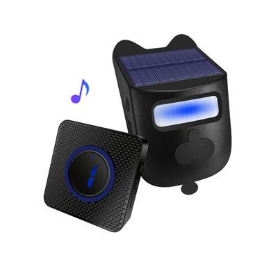 Wireless Solar-Powered Anti-Theft Entry Reminder with Infrared Motion Sensor Doorbell
