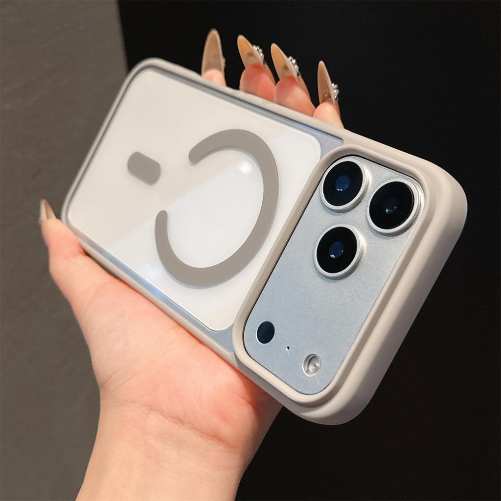 Luxury iPhone 17 Pro Max Magnetic Case for iPhone 17 16 15 14 13 Pro Max Cases Magsafe Candy Color Clear Shockproof Back Cover