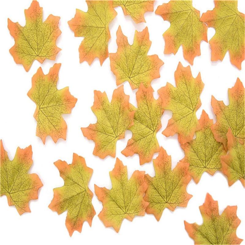 1/2Pcs Christmas Artificial Foam Pumpkin Decoration Autumn Pumpkin Maple Leaf DIY Craft Home Room Halloween Thanksgiving Decor
