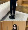 Women's Plus Velvet Corduroy Suit - Autumn/Winter Fashionable Plus Size Loose-Fit Coffee Two-Piece Set