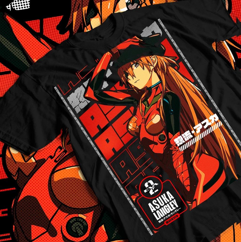 Neon Genesis Evangelion TShirt Shinj Asuka Langley Anime Japan Tee All Size S