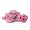 50pcs Heart Shaped Cards Valentine's Day Tags Hanging Decoration DIY Crafts Cake Decor Tag Pink Paper Gift Labels