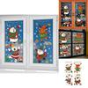 Christmas Door Stickers Pvc Static Sticker Window Art For Festive Home Display