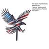 4th of July Garden Stake Stars And Stripes Eagle Yard Art Stake Patriotic Outdoor Decoration with Ground Stake for Flower Bed Lawn