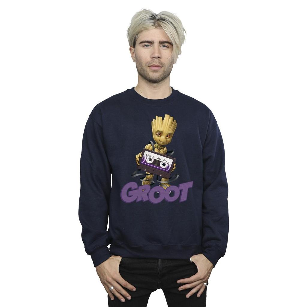 Guardians Of The Galaxy Mens Groot Casette Sweatshirt
