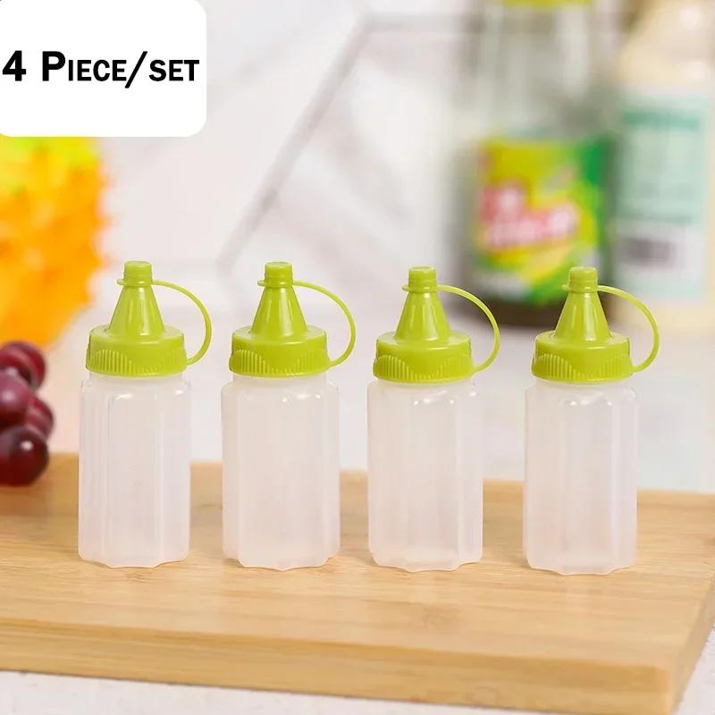 Japanese Style 1-7 PCS Mini Ketchup Bottle Mini Condiment Dispenser Honey Mustard Squeeze Sauce Container for Office BBQ Salad