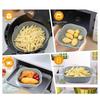 2 Pieces Reusable Air Fryer Pad Pot Liners Square Silicone Air Fryer Basket Air Fryer Bowl Silicone Material for Cooking
