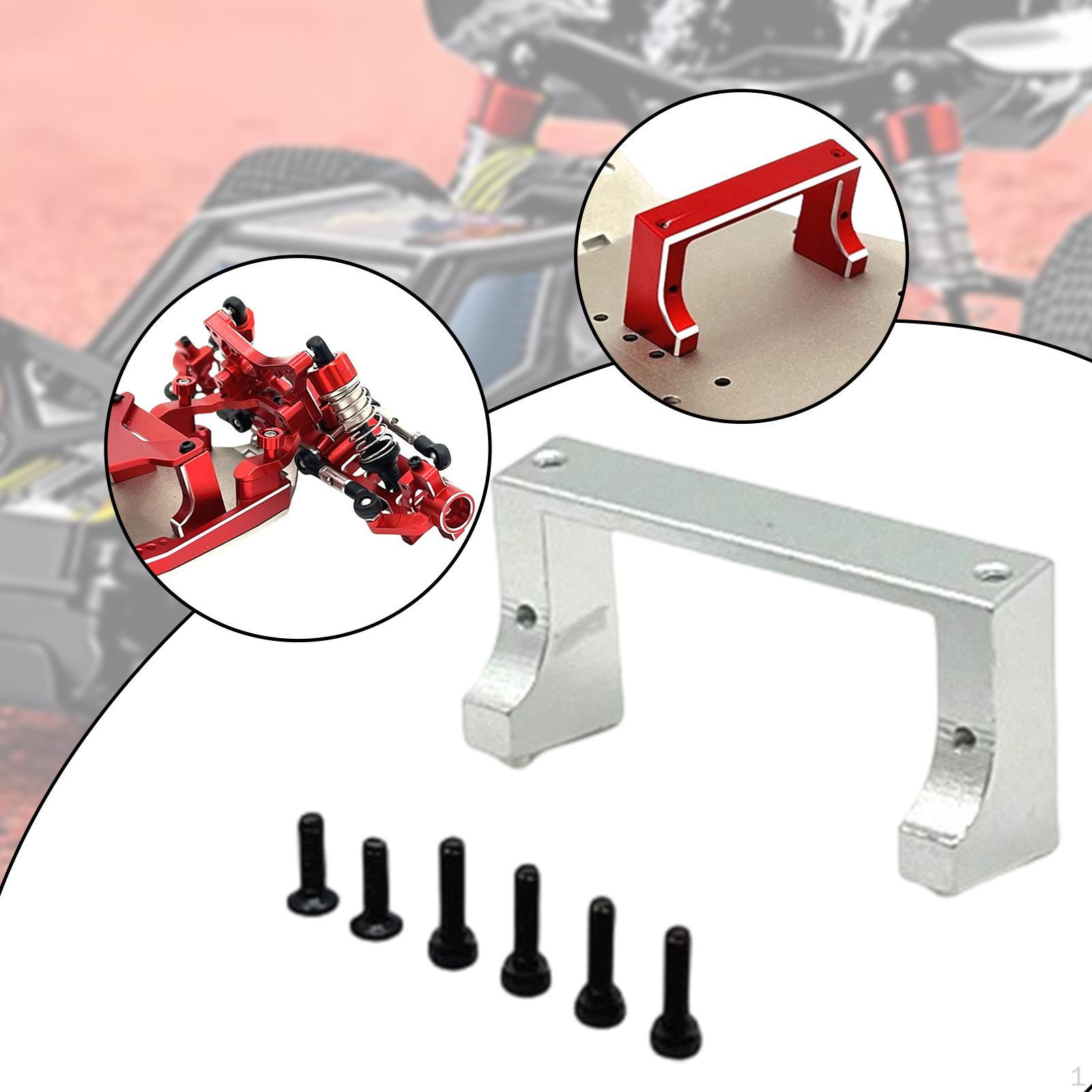 

Aluminium Servo Mount for 1:24 Scale RC Car, Compatible with Models 244016 And Micro B. срібний