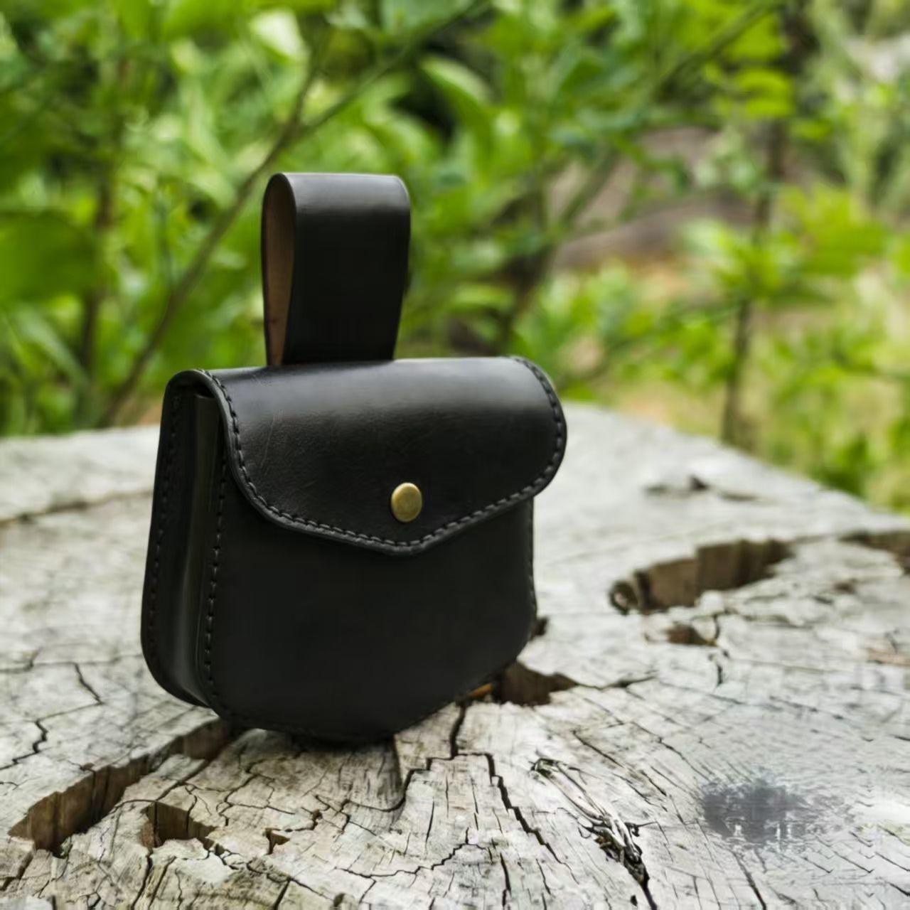 

Pure cowhide popular foreign trade niche durable fanny pack leisure outdoor advanced