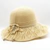 Sun Hat Women's Sun Protection Outdoor Cotton Jacquard Knitted Folding Sun Hat Summer