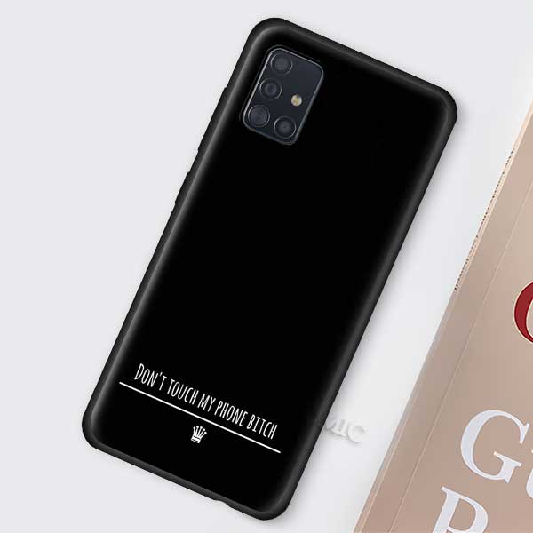 

Чехол «Не трогай мой телефон» для Samsung Galaxy A51 A71 A50 A21s S20 FE S21 Ultra A31 A10 A20e A41 A70, черный мягкий чехол из ТПУ Samsung A70 алиса синий