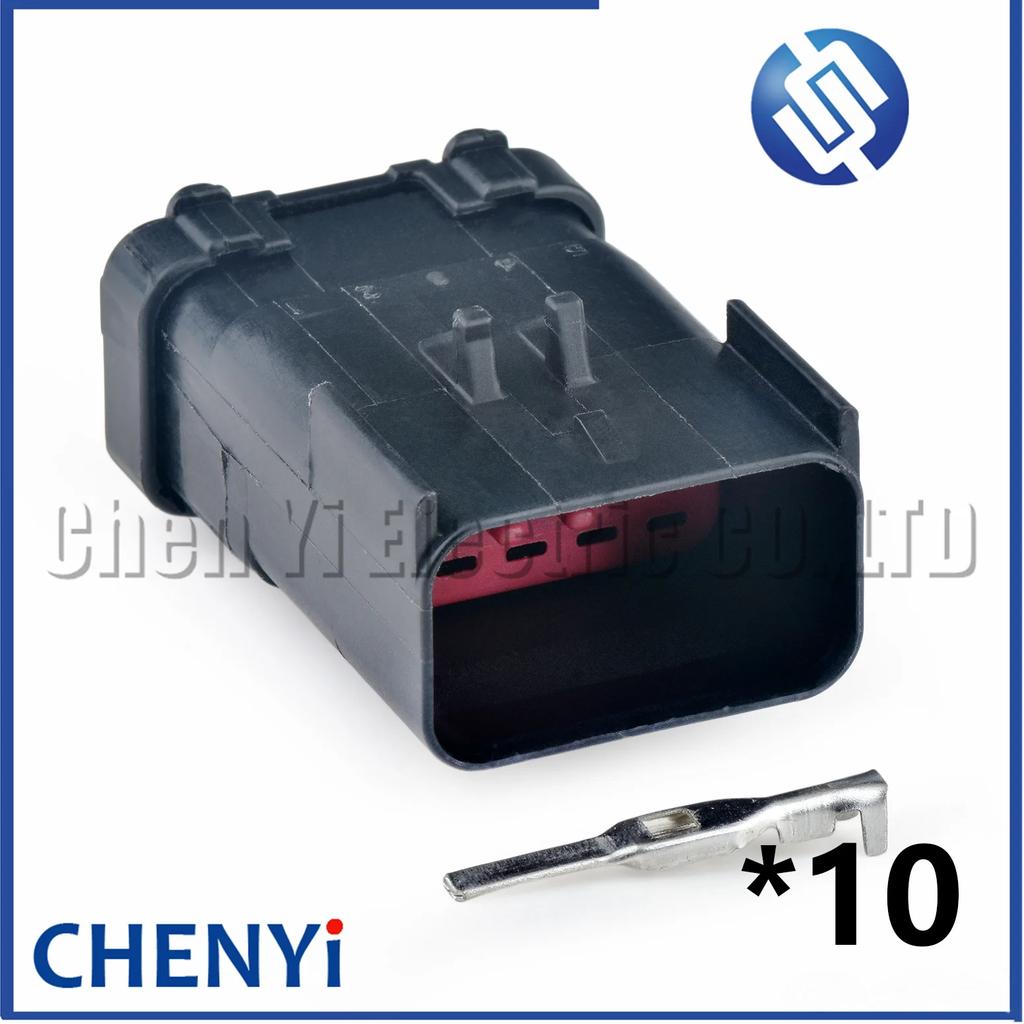 10 Pin Female or Male Auto Waterproof Wiring Harness Plug Connector 54201009 DJ7102B-2.8-11 DJ7102B-2.8-21 For Ford Cummins