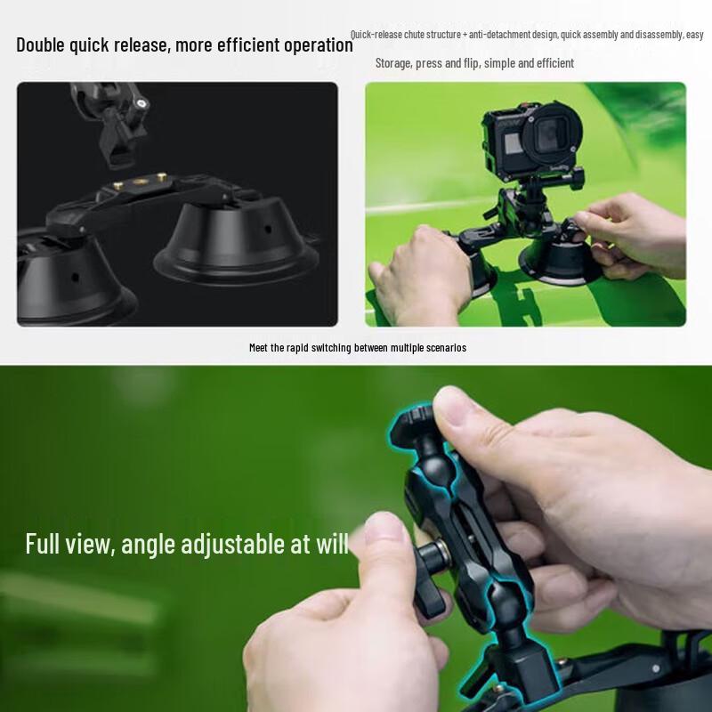 SmallRig Car Suction Cup Mount for Action Cameras & Phones