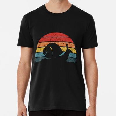 Vintage Retro Sonnenuntergang Schnecke T-Shirt S-5XL Bestes T-Shirt