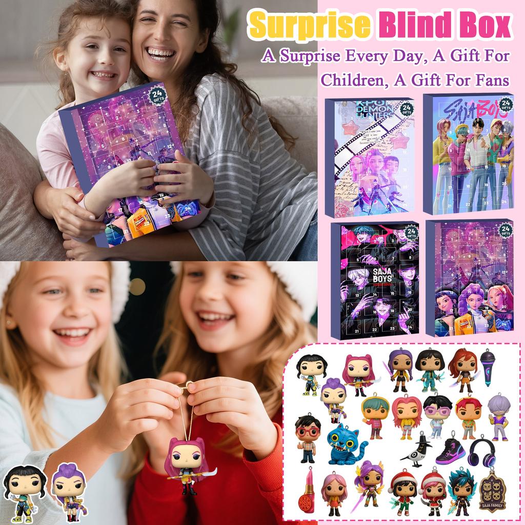 3D WDoll Surprise Box, 24 panenek čeká, až je rozbalíte, Vánoční překvapení pro přátele a děti