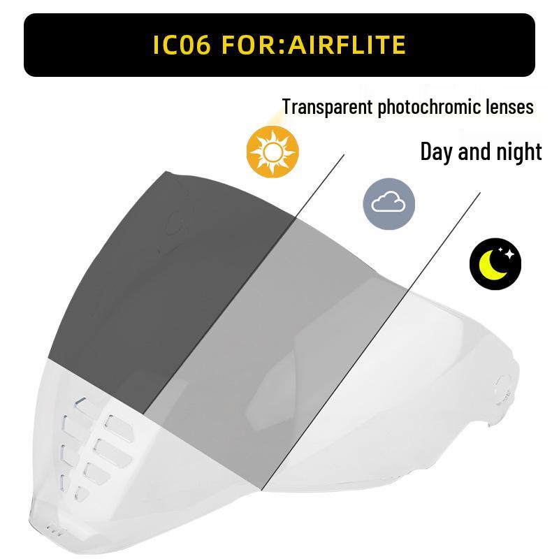Lente para Casco de Moto Ghost Airflite - REVO Día/Noche Universal Accesorio para Casco Integral
