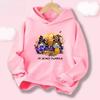 Halloween Kawaii Pumpkin Cartoon Print Children Hooded Sweatshirt Boy Girl Autumn Winter Daily Outdoor Casual Warm Sportswear