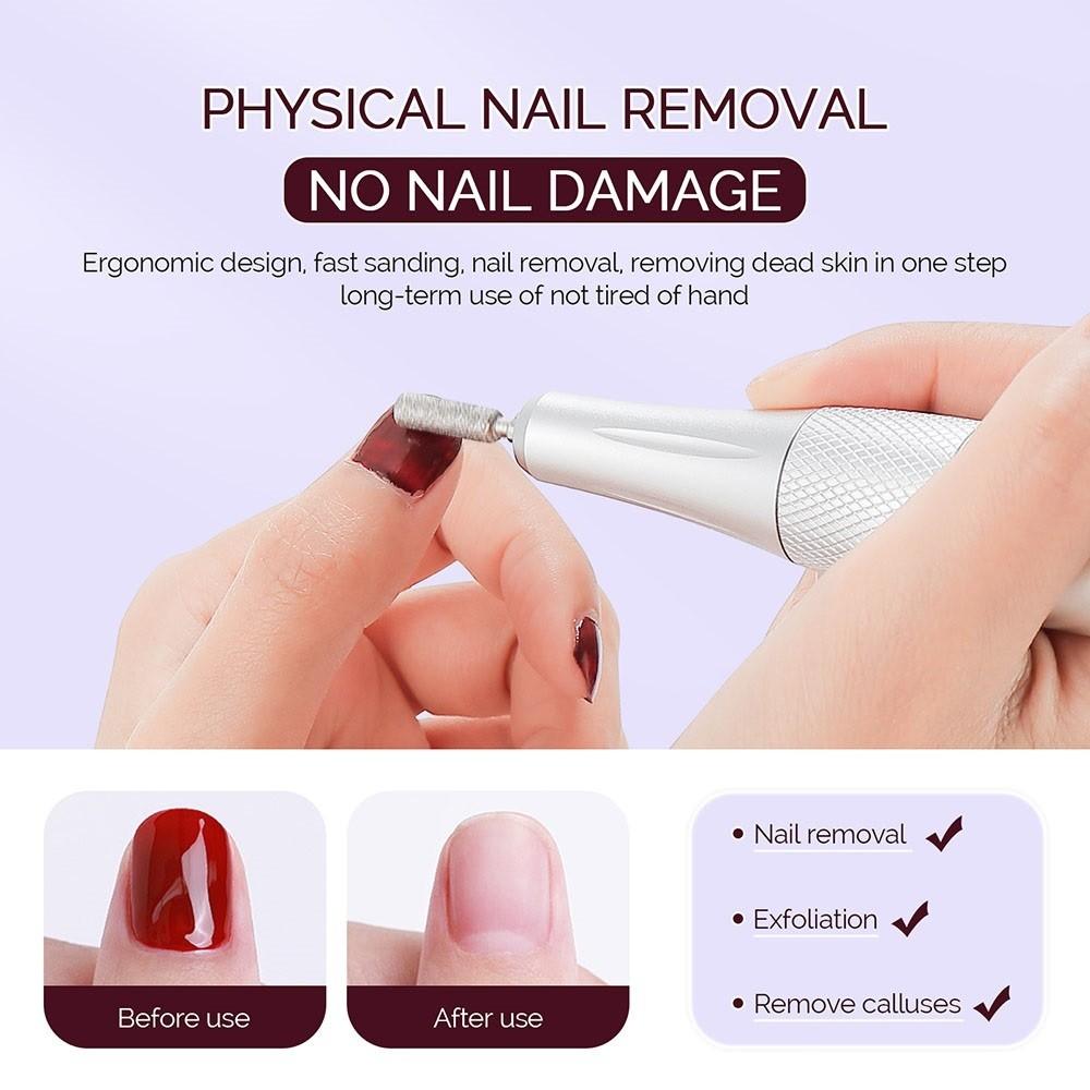 35000RPM Portable Nail Drill Exfoliation Remove Calluses Nail Removal Polisher Low Noise LCD Display Nails Beauty Tools