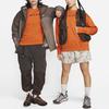 Nike Loose Fit Round Neck Long Sleeve T-Shirt With Letter Print Unisex Tops Orange FD9850-893
